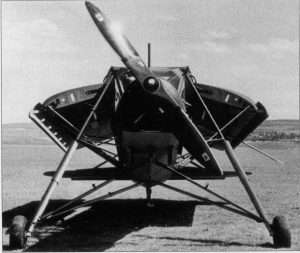 Fieseler Storch zusammengefaltet